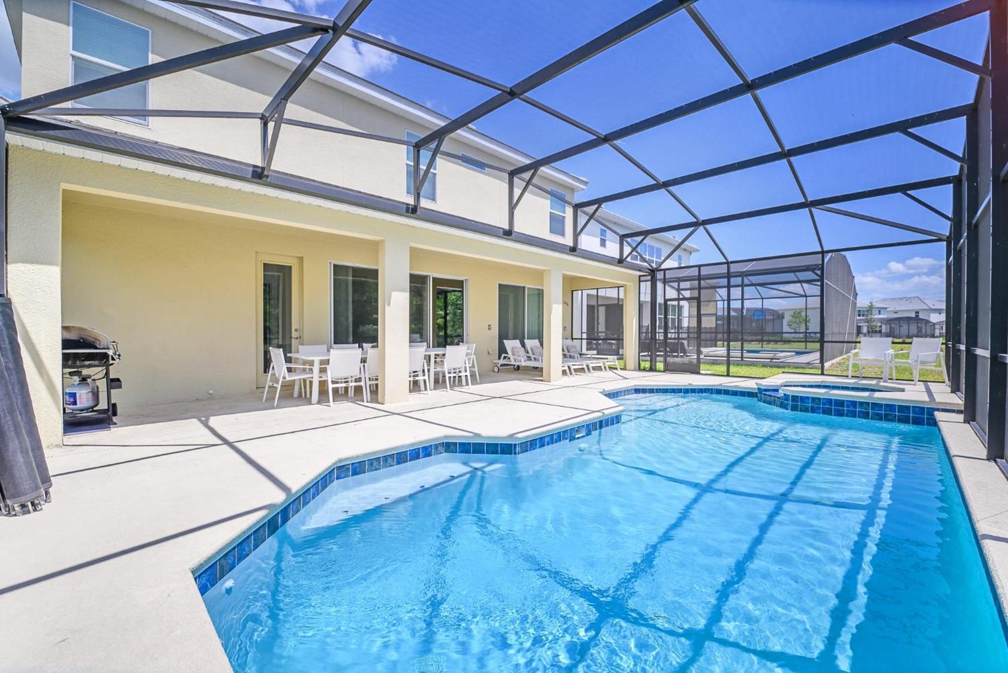 Stunning 9Br Home - Family Resort With Private Pool, Hot Tub, Games Room And Bbq! Киссимми Экстерьер фото