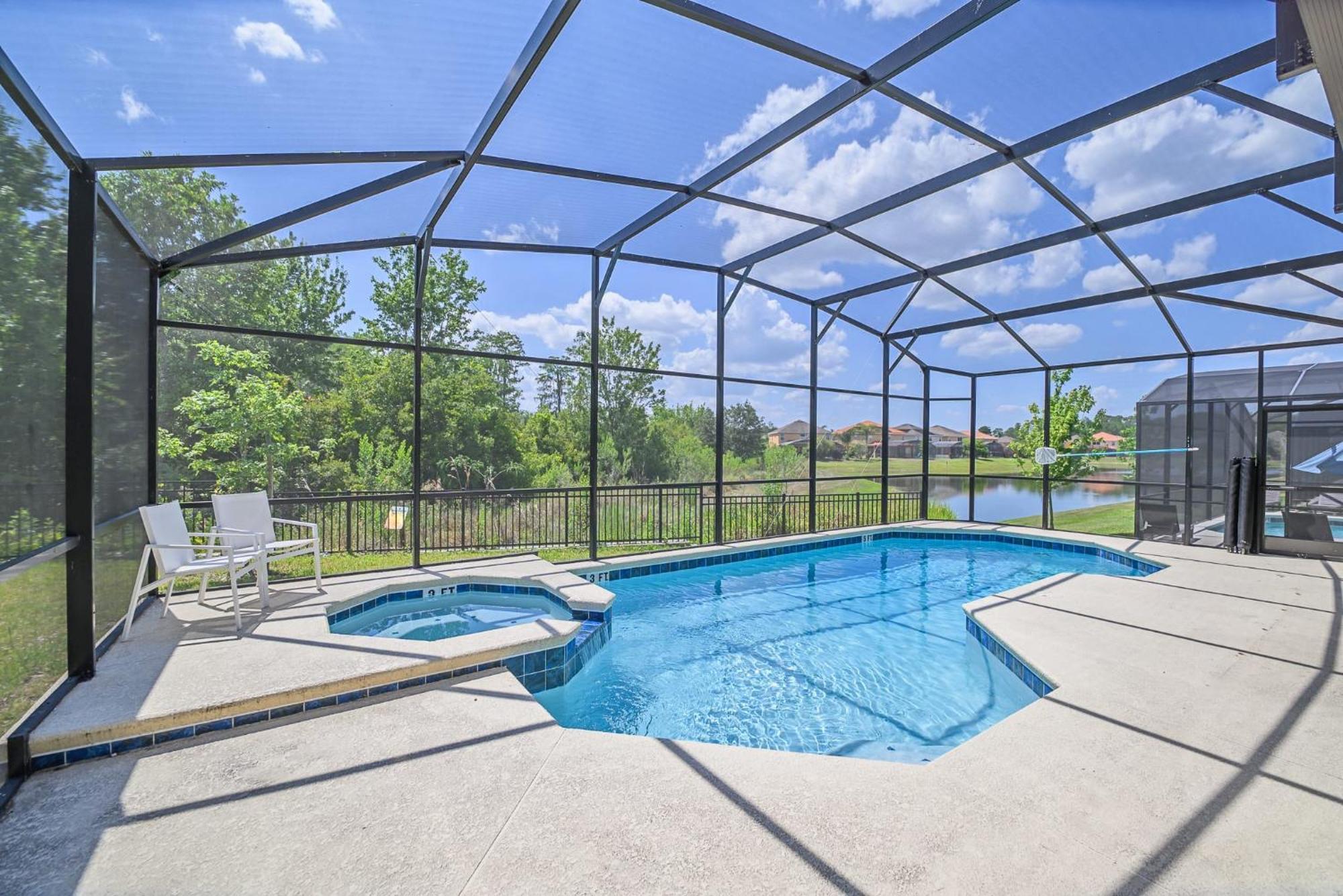 Stunning 9Br Home - Family Resort With Private Pool, Hot Tub, Games Room And Bbq! Киссимми Экстерьер фото