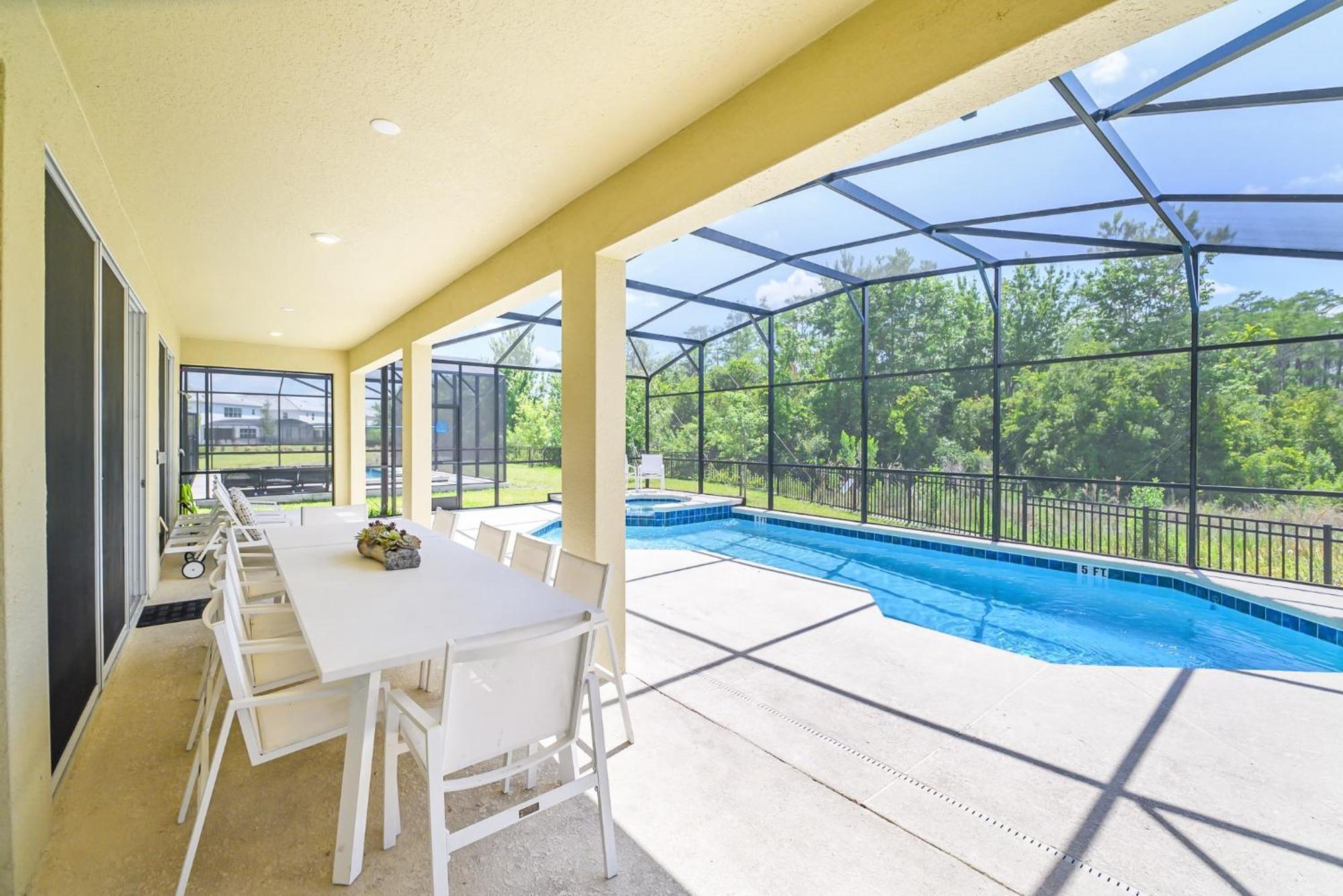 Stunning 9Br Home - Family Resort With Private Pool, Hot Tub, Games Room And Bbq! Киссимми Экстерьер фото